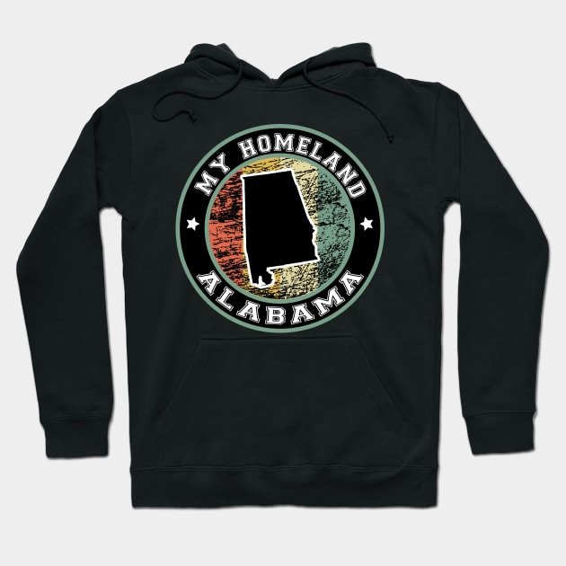 Homeland Alabama state USA vintage Hoodie by LiquidLine